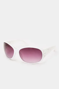 M&Co Yours Yours White Filigree Sunglasses>Women Sunglasses